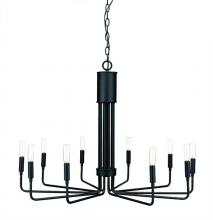 Russell Lighting 108-610/BLK - Raven - Chandelier in Black