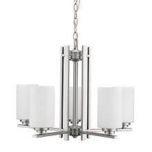 Russell Lighting 129-715/BCH - Iris Chandeliers Brushed Chrome