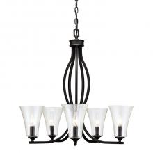 Russell Lighting 138-615/BLK - Onyx Chandeliers Black