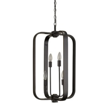 Russell Lighting 280-816/JG - Axis - 4 Light Chandelier in Java Gold