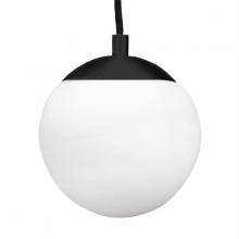 Russell Lighting 288-010/BLK/CL - Eclipse - Pendant Light in Black with Clear Glass