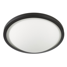 Russell Lighting L317-615/19 - Halo - LED 16" Flush Mount in Black with Opal Glass