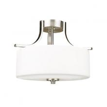 Russell Lighting 396-715/BCH - Brockhurst Semi Flush Mount Brushed Chrome