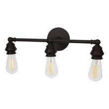 Russell Lighting 700-603/BLK - Tribune - 3 Light Vanity in Black