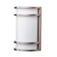 Russell Lighting L728-002/26 - Capital - LED Wall Sconce in Brushed Chrome and White Acrylic