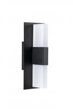 Russell Lighting EX7951/BK/FR - Slender - LED Exterior Wall Light in Black with Frosted Acrylic
