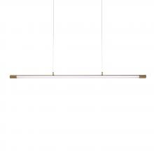 Russell Lighting LP1130/SG - Allure - Led Linear Pendant with 3CCT in Soft Gold