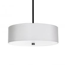 Russell Lighting PD3480/BK/WH - Vyre - 16" pendant in Black with a White Shade