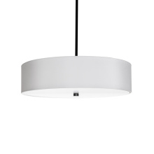Russell Lighting PD3482/BK/WH - Vyre - 20" pendant in Black with a White Shade