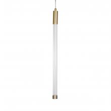 Russell Lighting PD7011/SG/CL - Saskia - LED Pendant 21" in Soft Gold with Clear Glass and Clear Acrylic