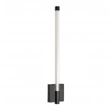 Russell Lighting WL7014/BK/OP - Saskia - LED 21" Wall Sconce in Black with Clear glass and Opal Acrylic