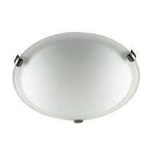 Russell Lighting L342-716/19 - Malibu - LED Flush Mount in Brushed Chrome with Opal Glass