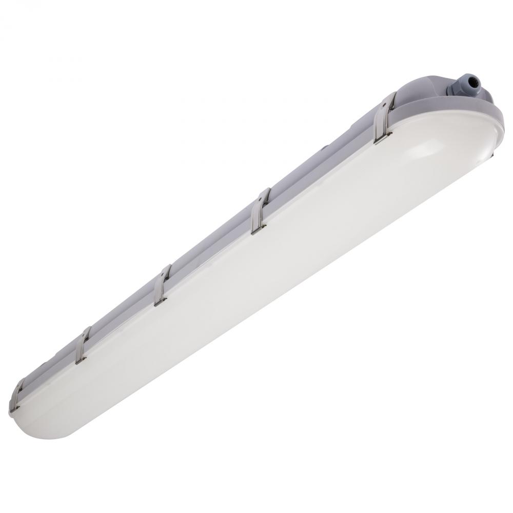 40/50/60 Watt LED 4 Foot Linear Vapor Proof Fixture; 3K/4K/5K CCT Selectable; 120-347 Volt