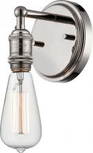 Nuvo 60/5415 - Vintage; 1 Light; Sconce; Vintage Lamp Included; Polished Nickel Finish