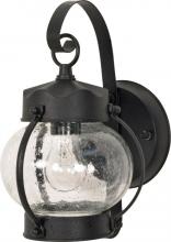 Nuvo 60/632 - 1 Light; 11 in.; Wall Lantern; Onion Lantern with Clear Seed Glass; Textured Black Finish