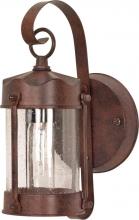 Nuvo 60/634 - 1 Light; 11 in.; Wall Lantern; Piper Lantern with Clear Seed Glass; Old Bronze Finish
