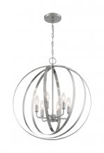 Nuvo 60/7048 - Pendleton - 6 Light Pendant with- Brushed Nickel Finish