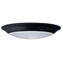 Nuvo 62/1804R1 - 7 Inch LED Disk Light; 27K/3K/35K/4K/5K CCT Selectable; Black Finish