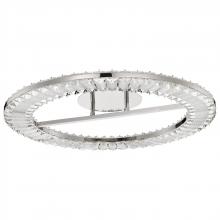 Nuvo 62/2444 - Nova; LED 23 Inch Round Flush Mount; Polished Nickel Finish; K9 Crystal