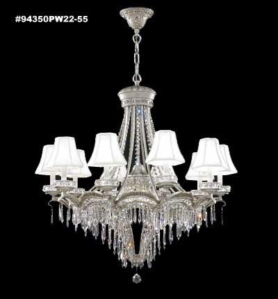 Dynasty Cast Brass 12 Arm Chandelier