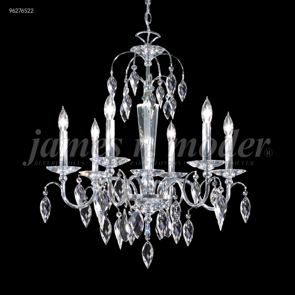 Sculptured Leaf 6 Arm Chandelier