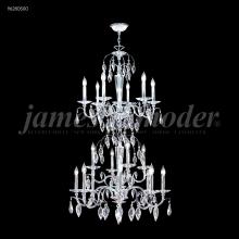 James R Moder 96280S00 - Sculptured Leaf 18 Arm Entry Chand.