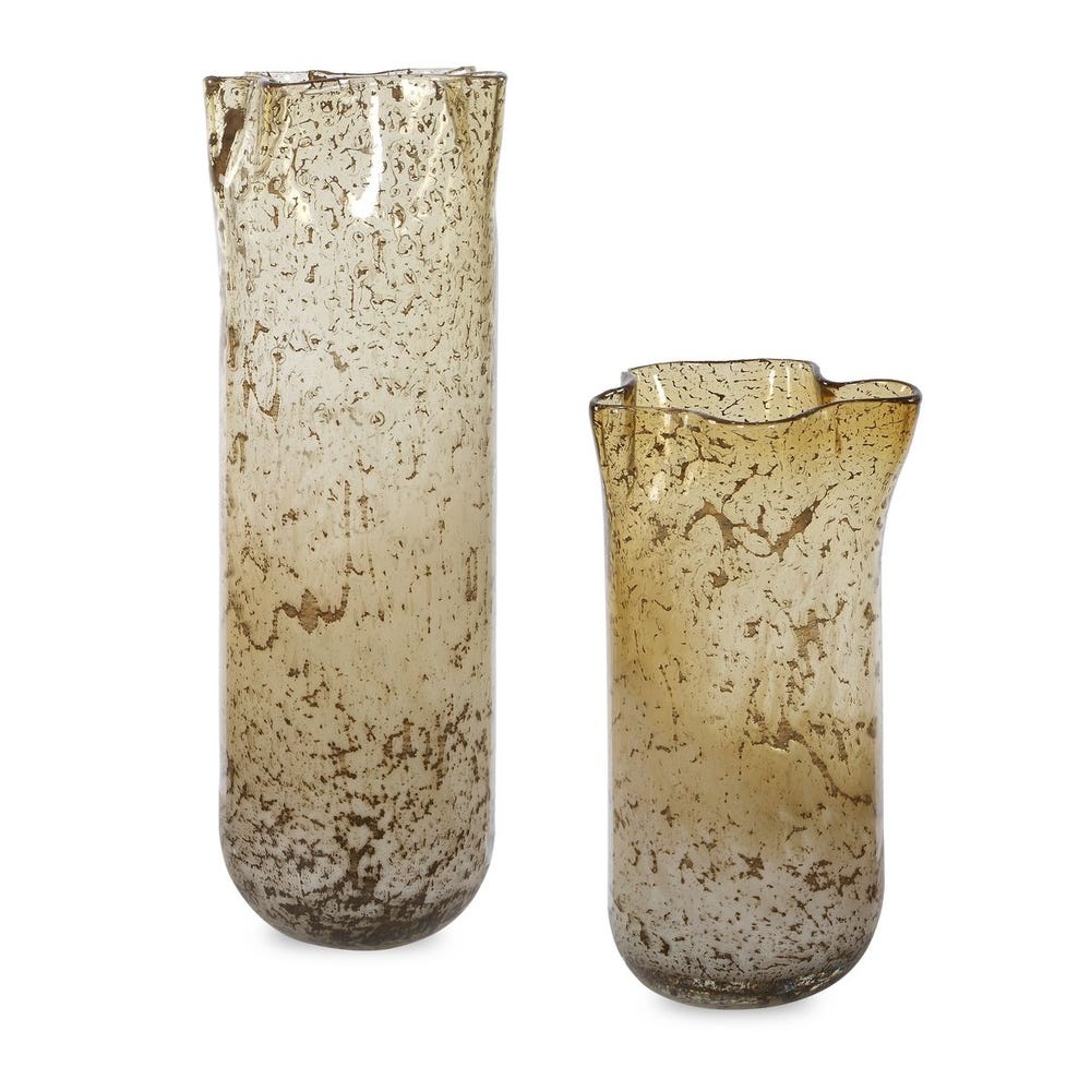 Uttermost Rhine Seeded Glass Vases Set/2