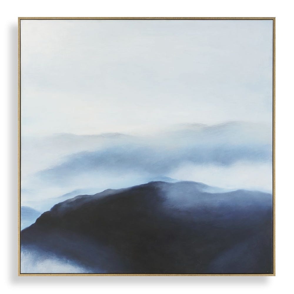 Uttermost Cold Shoulder Hand Painted Landscape Art