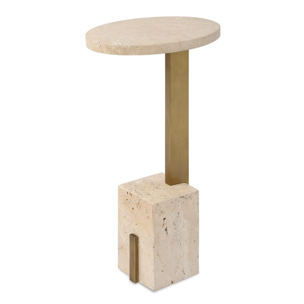 Uttermost Feranno Travertine Accent Table