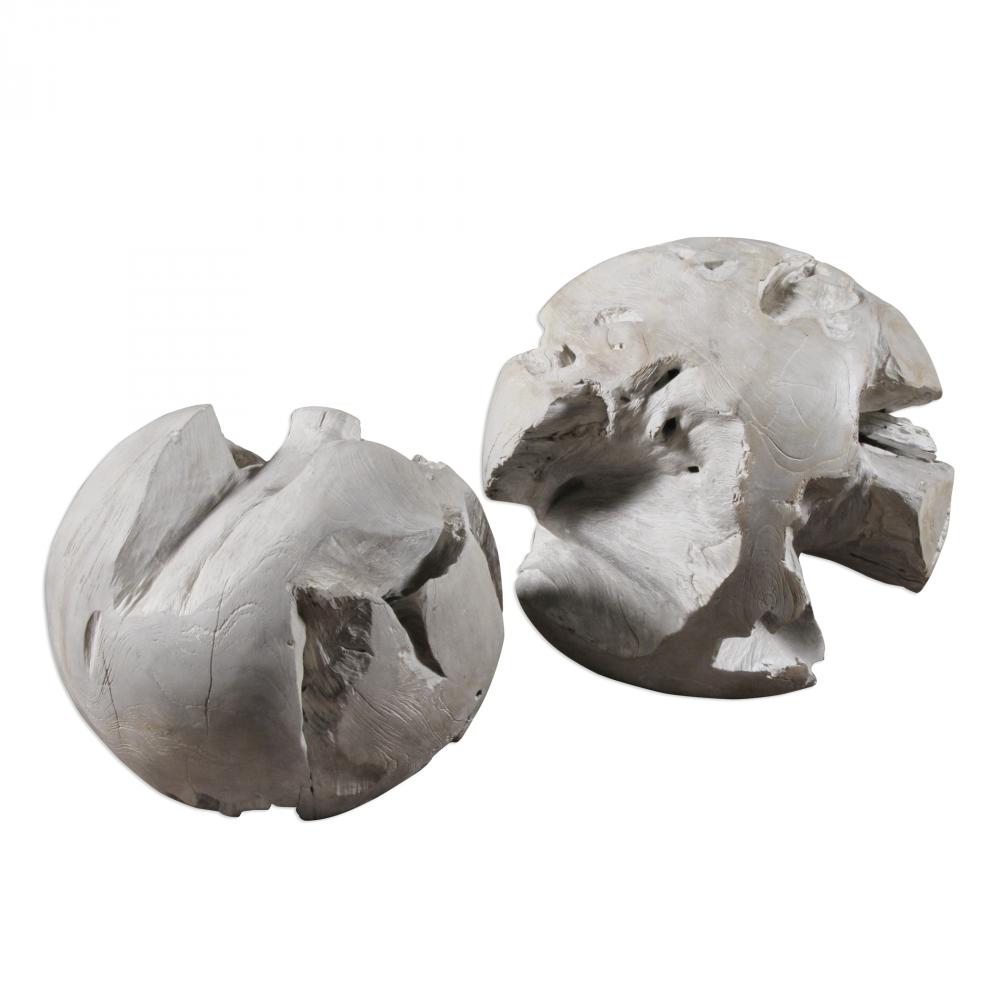 Uttermost Ermanno Teak Balls Set/2
