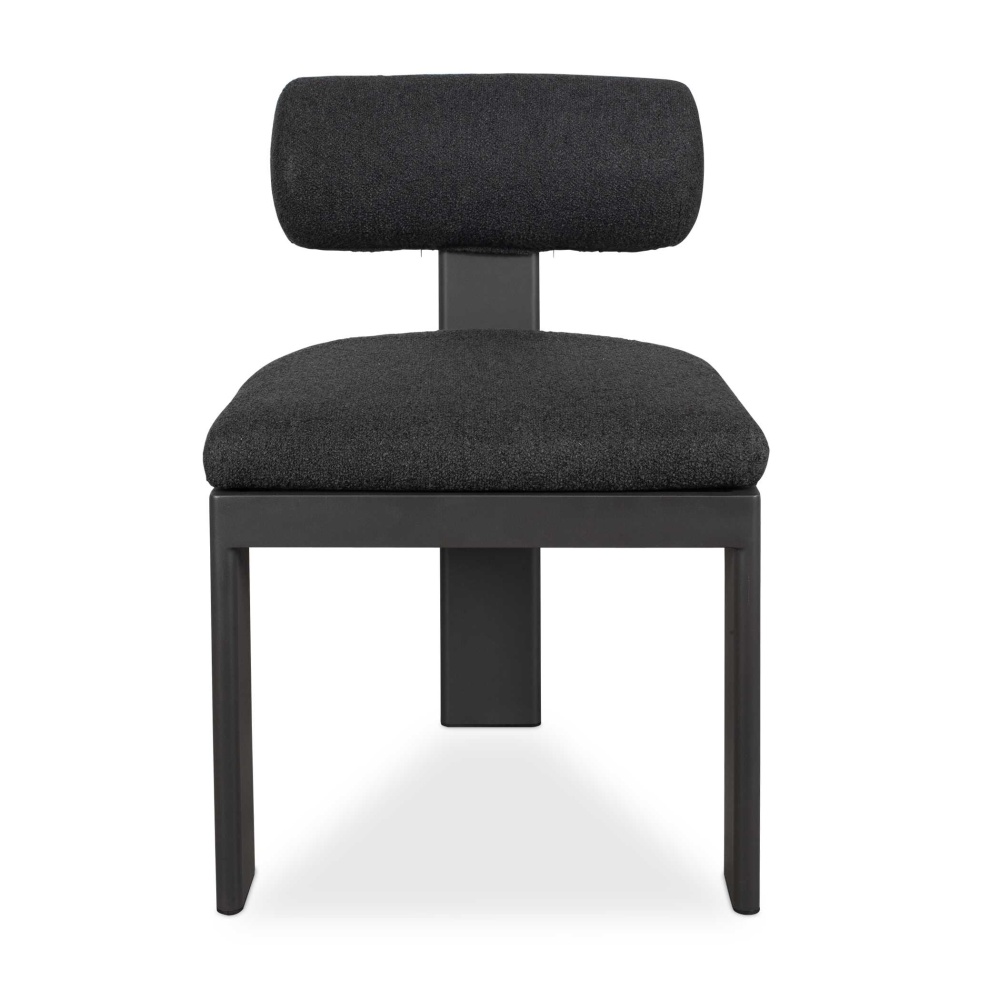 Uttermost Bolster Back Charcoal Outdoor Dining Chair