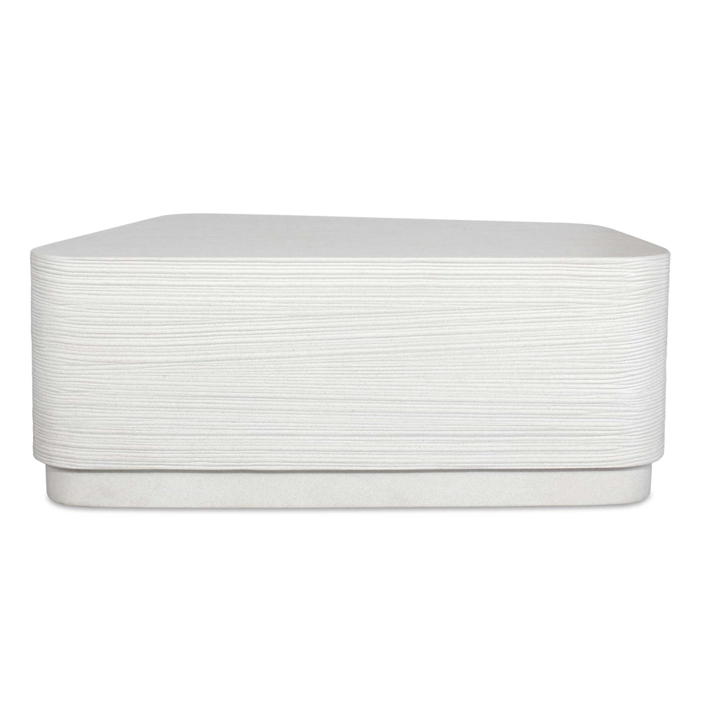 Uttermost Saltwater White Concrete Coffee Table