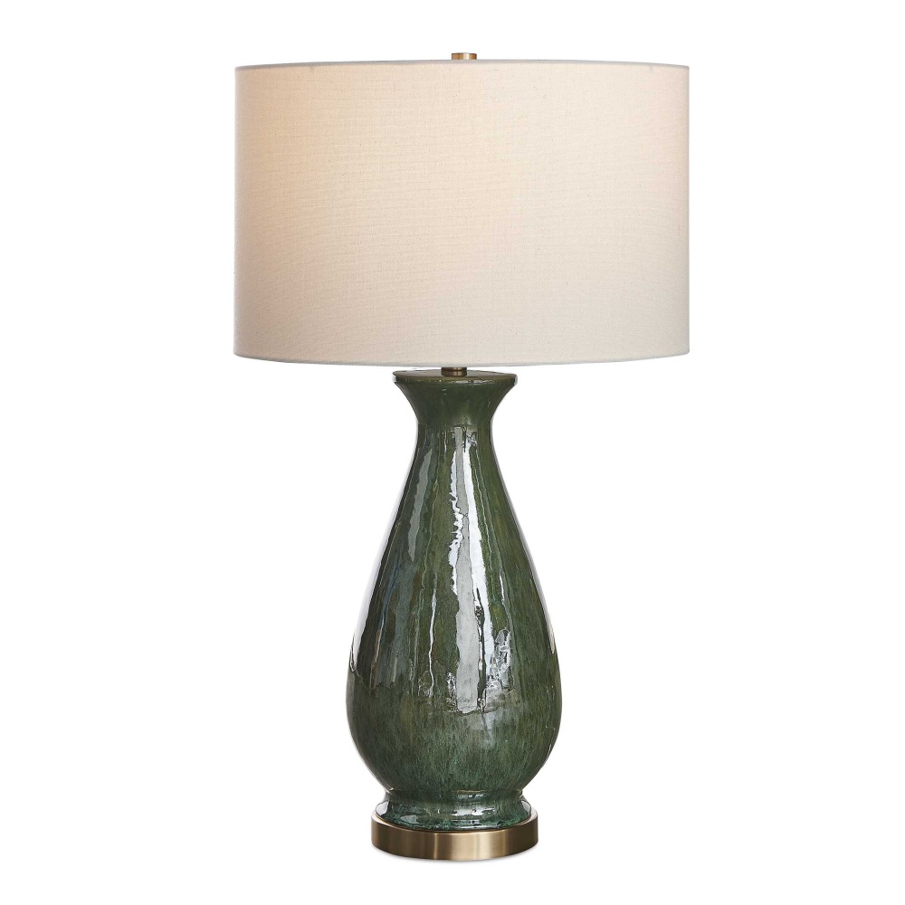 Uttermost Colestin Deep Green Table Lamp