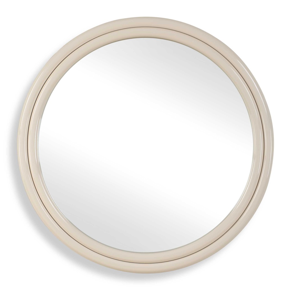 Uttermost Florian Warm White Round Mirror