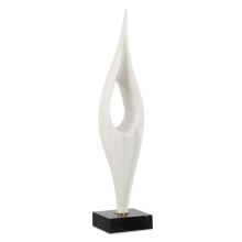 Uttermost 18311 - Uttermost Fluid Drop White Stone Sculpture
