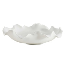 Uttermost 18286 - Uttermost Wave Crest White Outdoor Bowl
