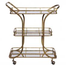 Uttermost 24876 - Uttermost Stassi Gold Serving Cart