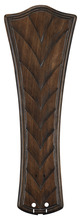 Fanimation B6060WA - 26" CONCAVE RIBBED CARVED BLADE: WALNUT - SET OF 5