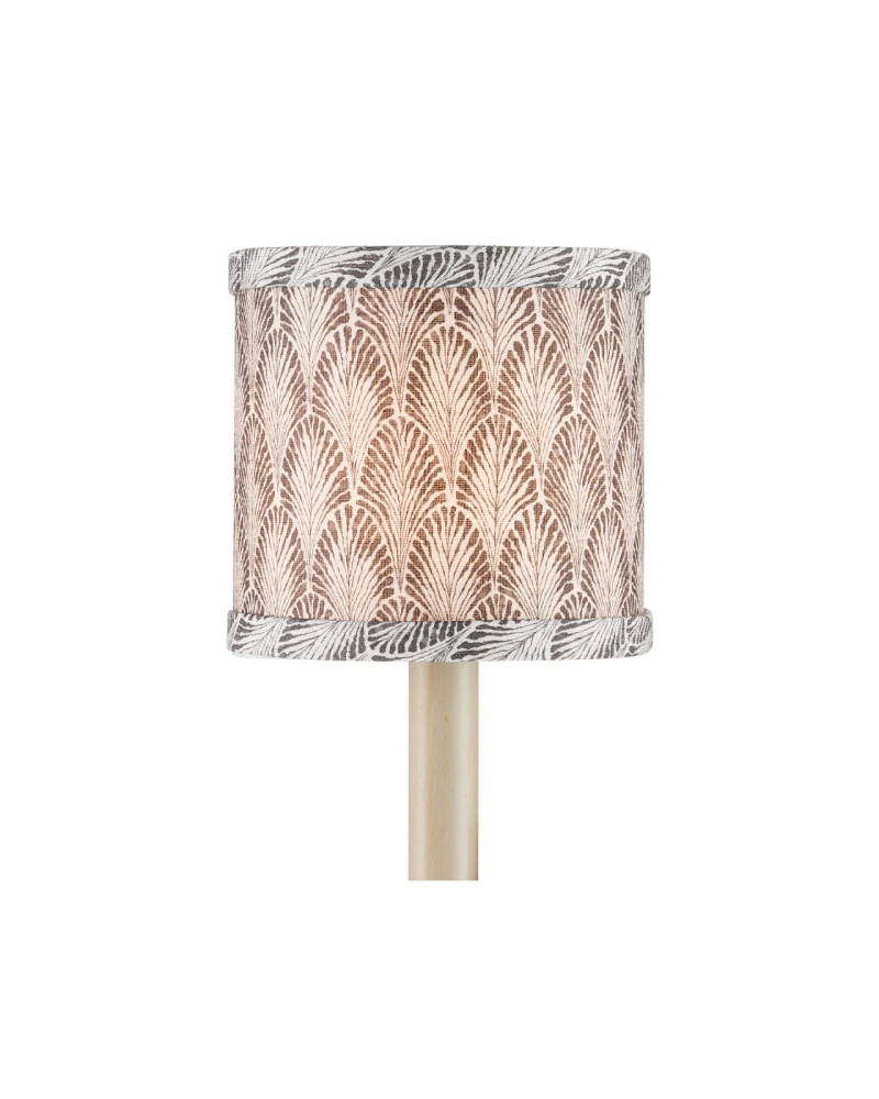 Plume Stone Drum Chandelier Shade