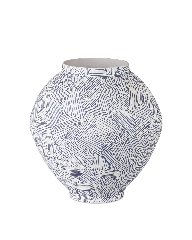 Blue Zag Medium Vase