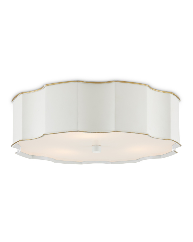 Wexford White Flush Mount