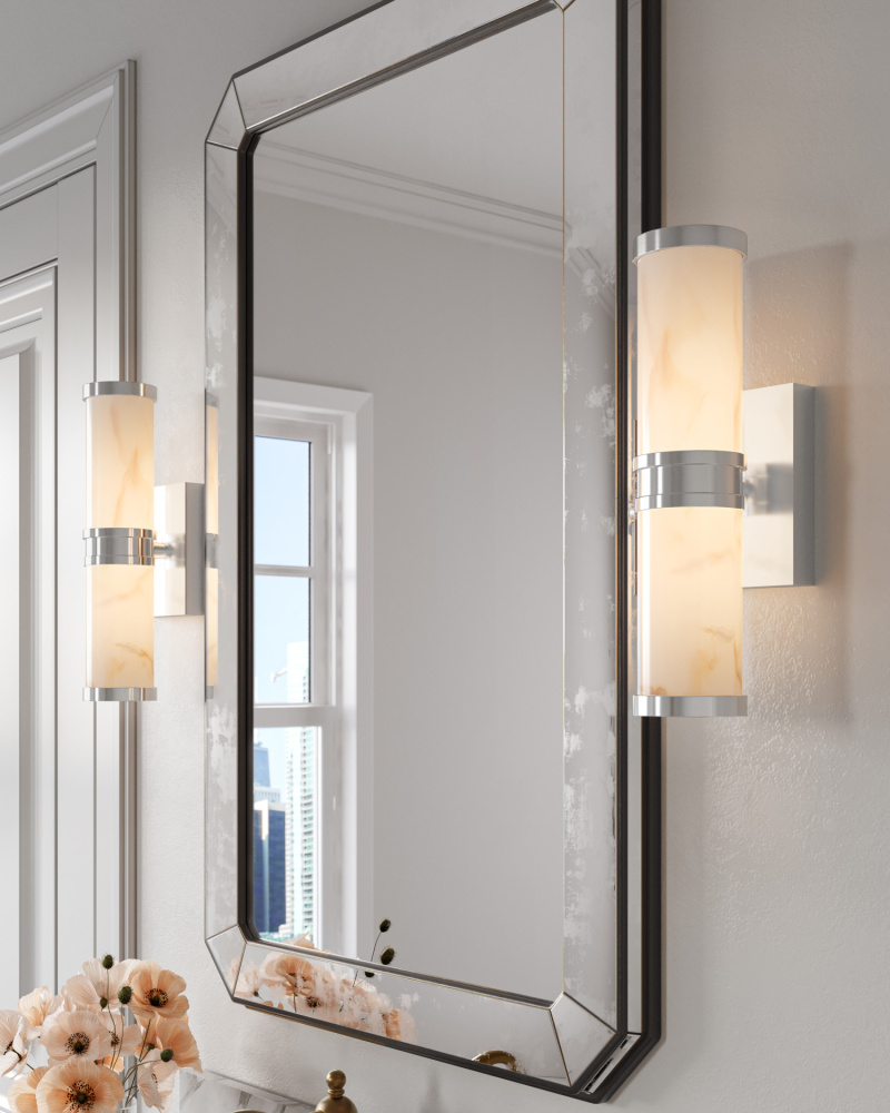 Brenham Small Nickel Wall Sconce