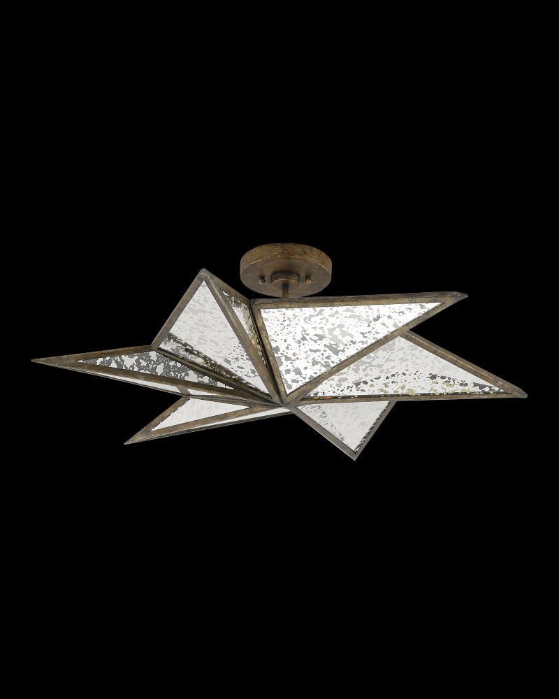 Stargazer Bronze Semi-Flush Mount