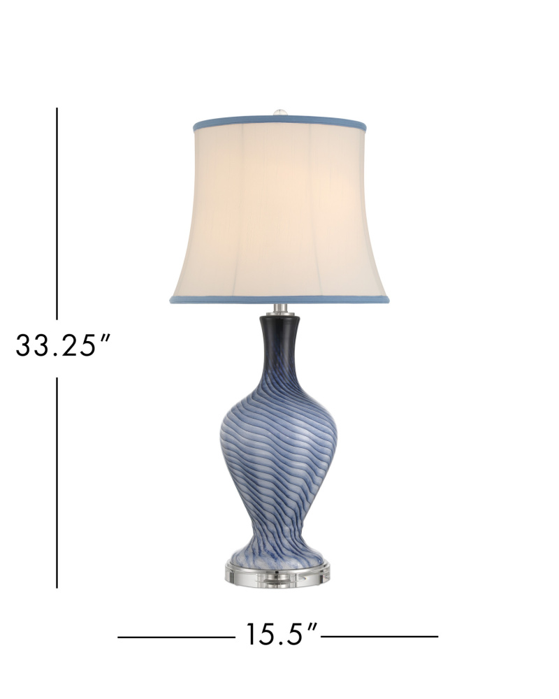 Zeta Blue Table Lamp