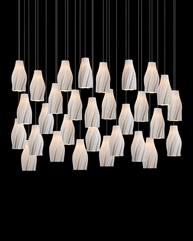 Posh 30-Light Linear Multi-Drop Pendant