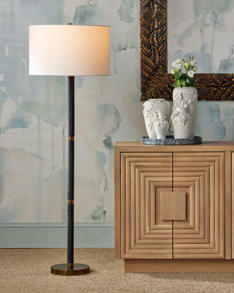 Gavin Black Floor Lamp