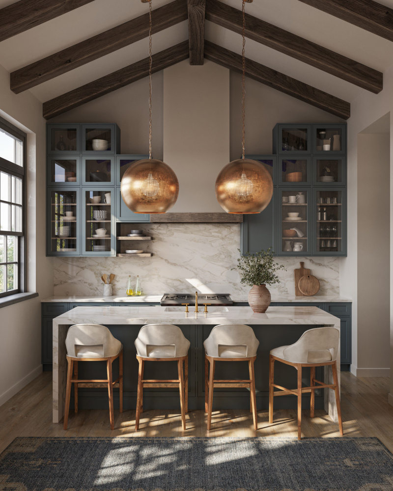 Buckram Brass Orb Pendant