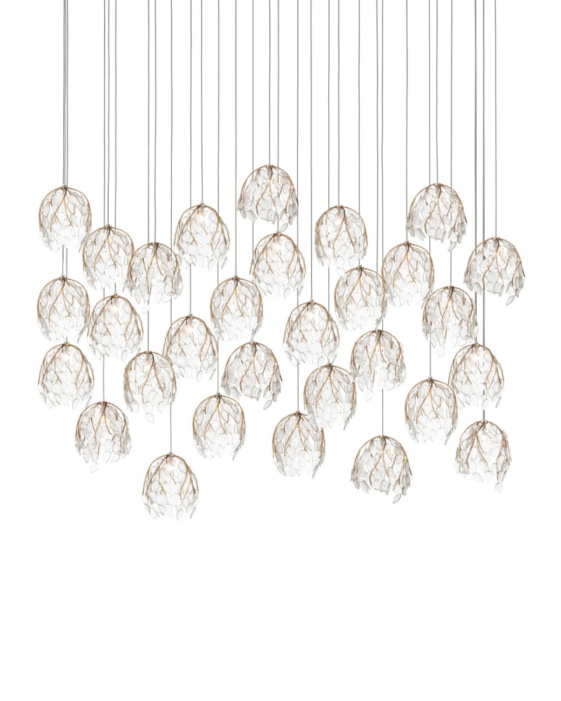 Banyan 30-Light Linear Multi-Drop Pendant