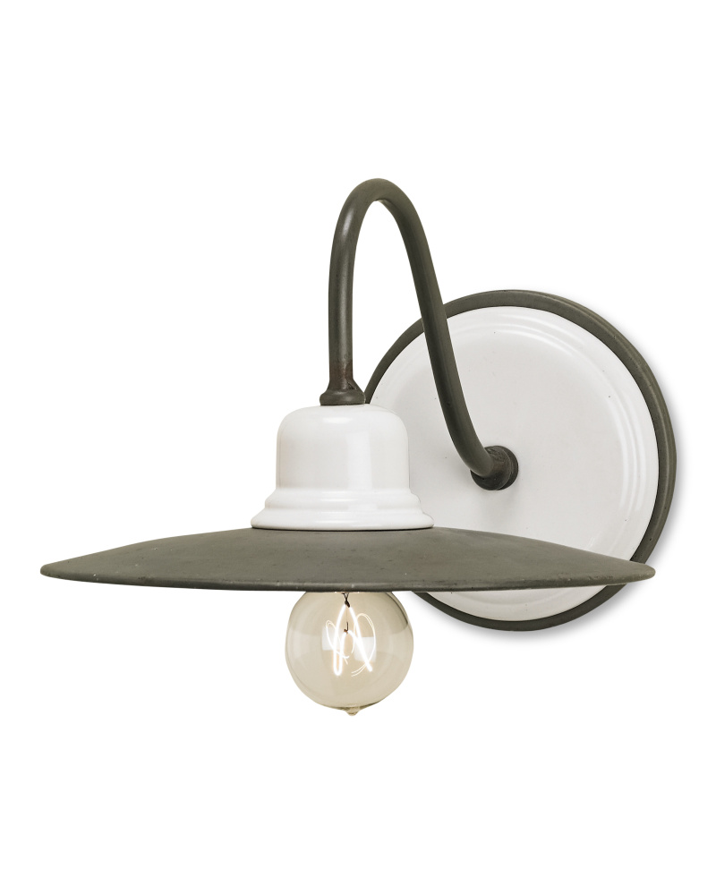 Eastleigh Gray & White Wall Sconce