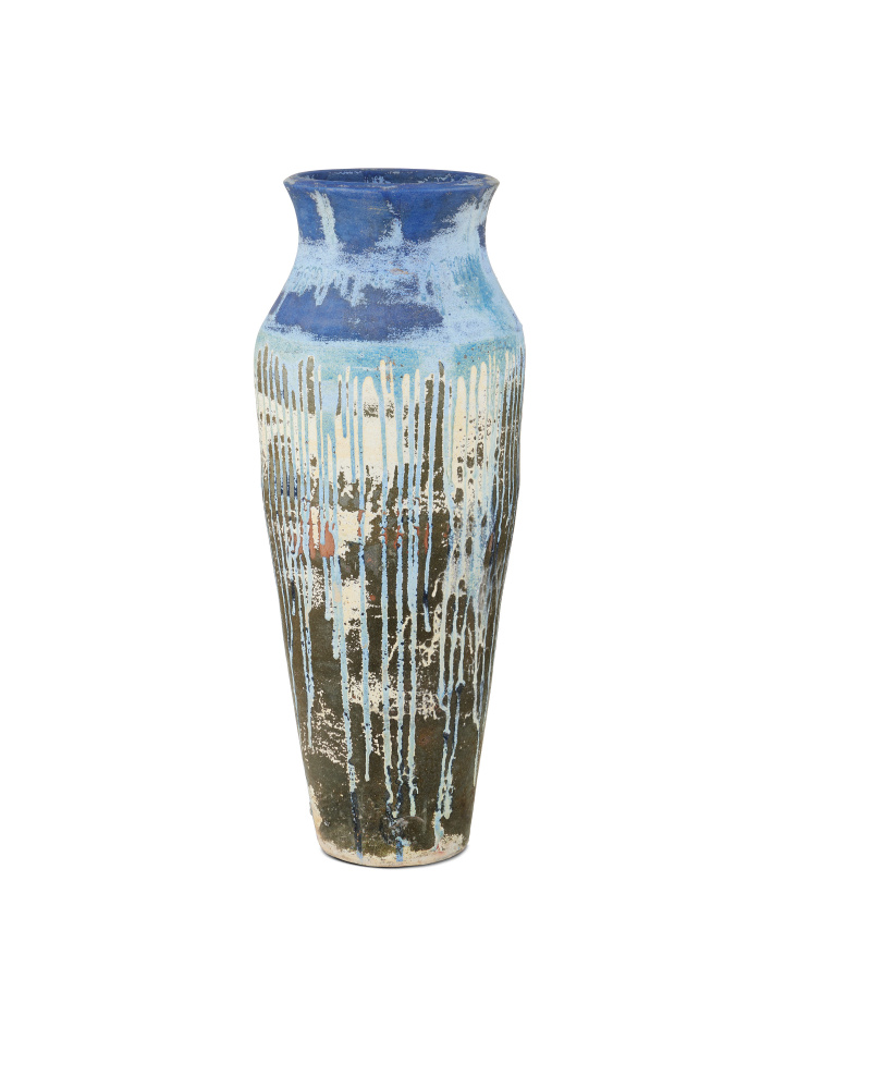 Capizzi Blue Drip Urn
